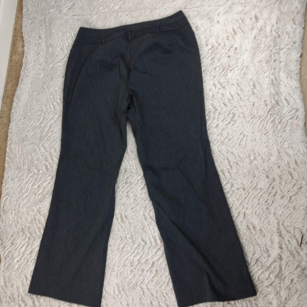 LANE BRYANT gray career business pants wide legs, Sz 18